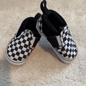 Vans Black & White Checkerboard Slip-On Baby Shoes